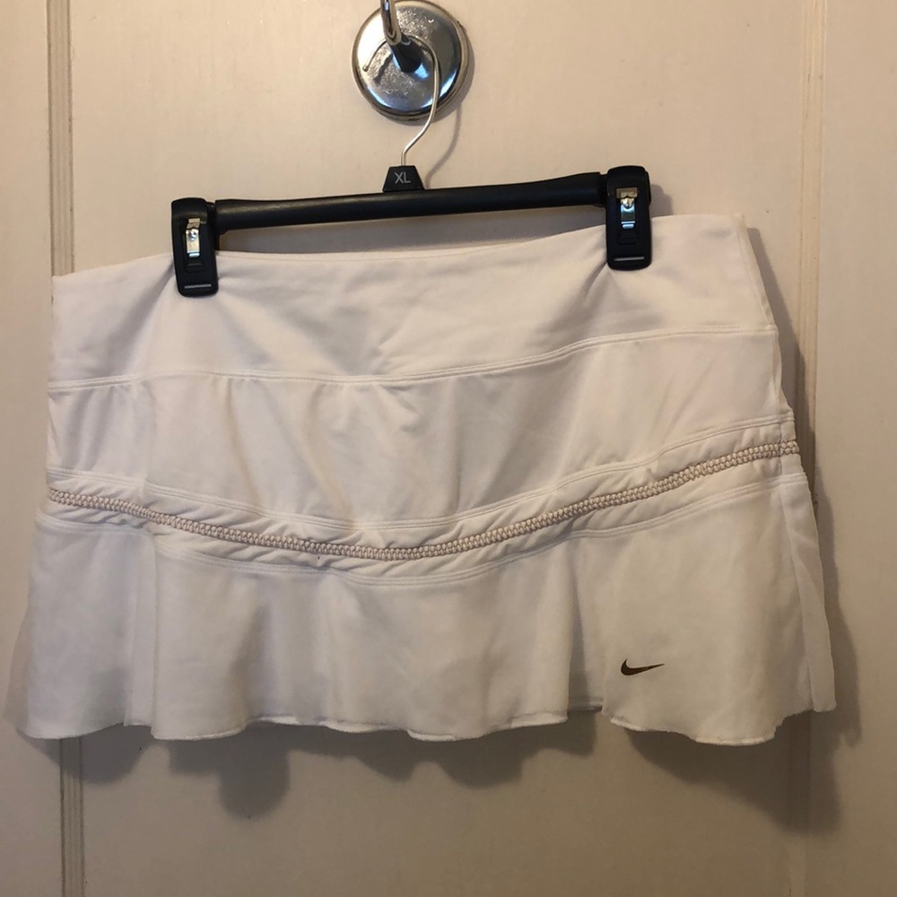 Nike White tulle skort